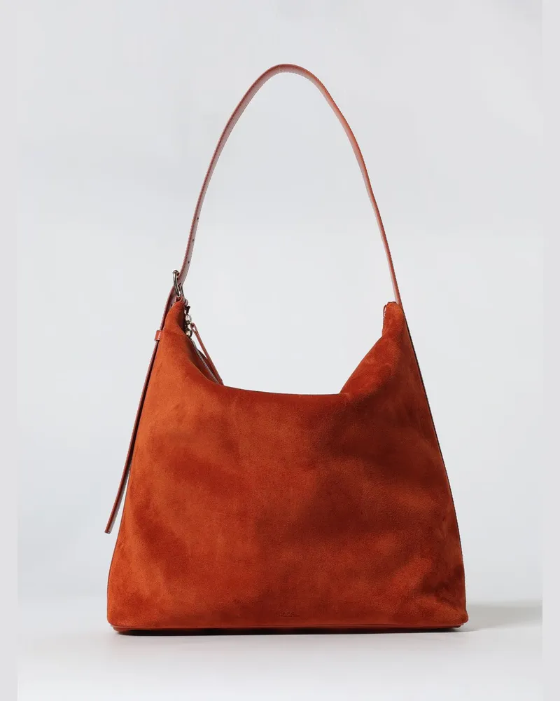 A.P.C. Schultertasche damen Rostbraun