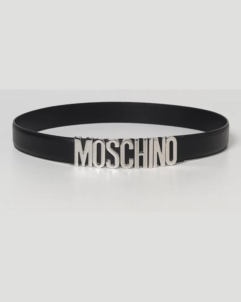 Moschino Damen Grtel Schwarz