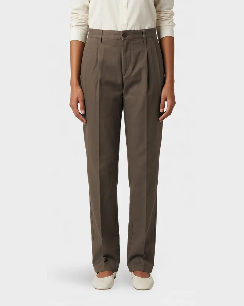 ASPESI Baumwoll-Slim-Fit-Hose Grün
