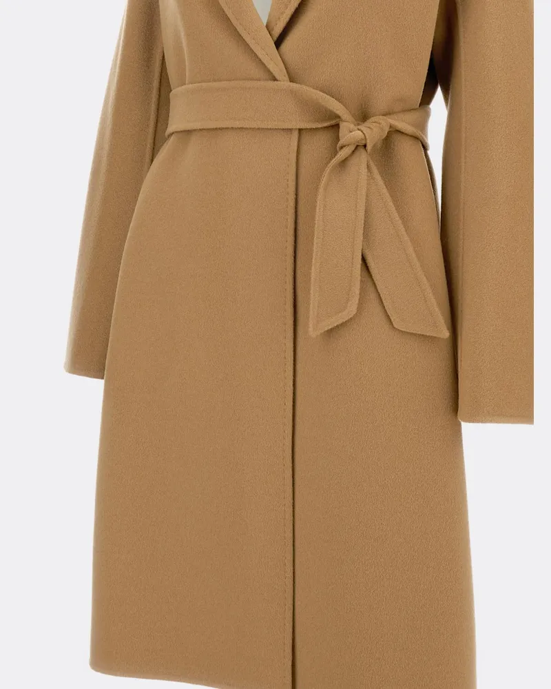 Max Mara Kaschmir-Wickelmantel Camel