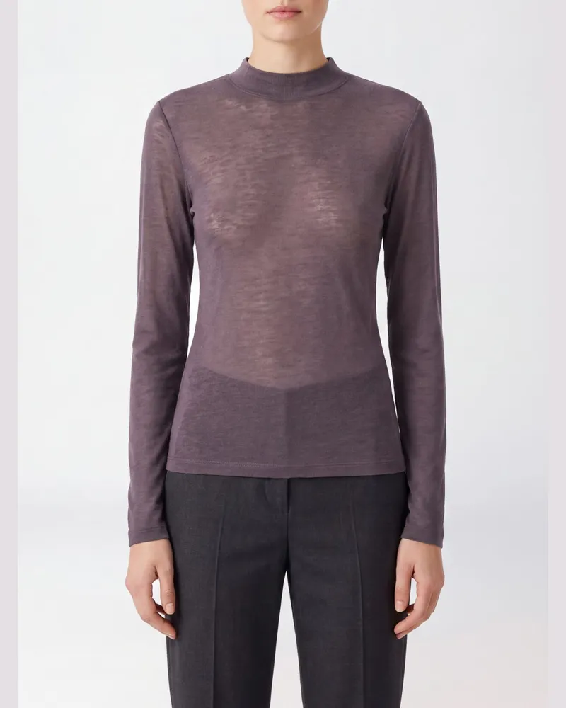 Filippa K Langärmliger Slim-Fit-Rollkragenpullover aus Lyocell und Kaschmir Braun