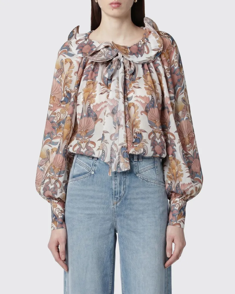 FARM Rio Baumwollbluse mit Blumenprint Bunt