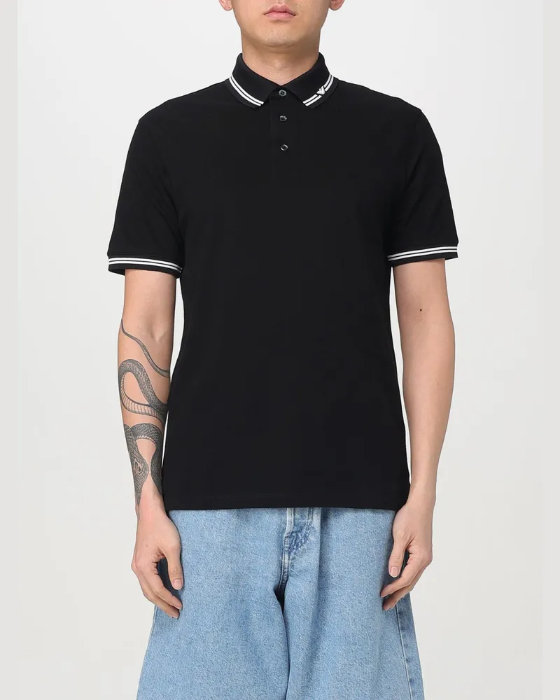 Emporio Armani Polo herren Schwarz