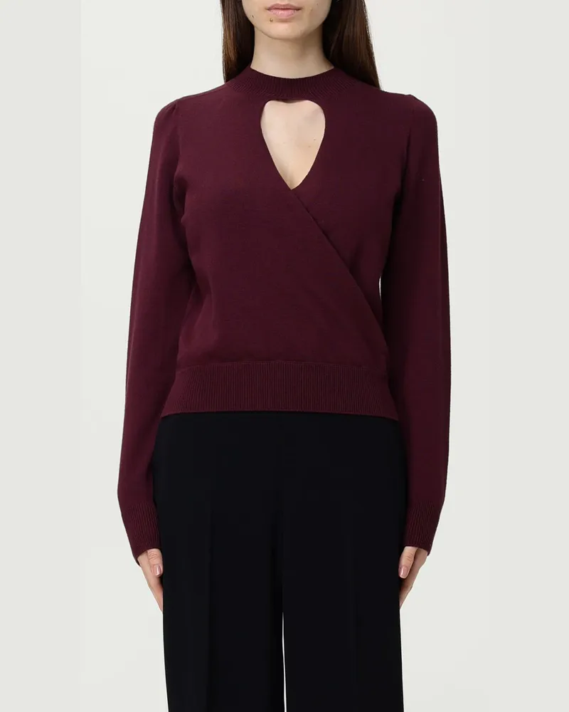 Twin-Set Pullover damen Burgunderrot