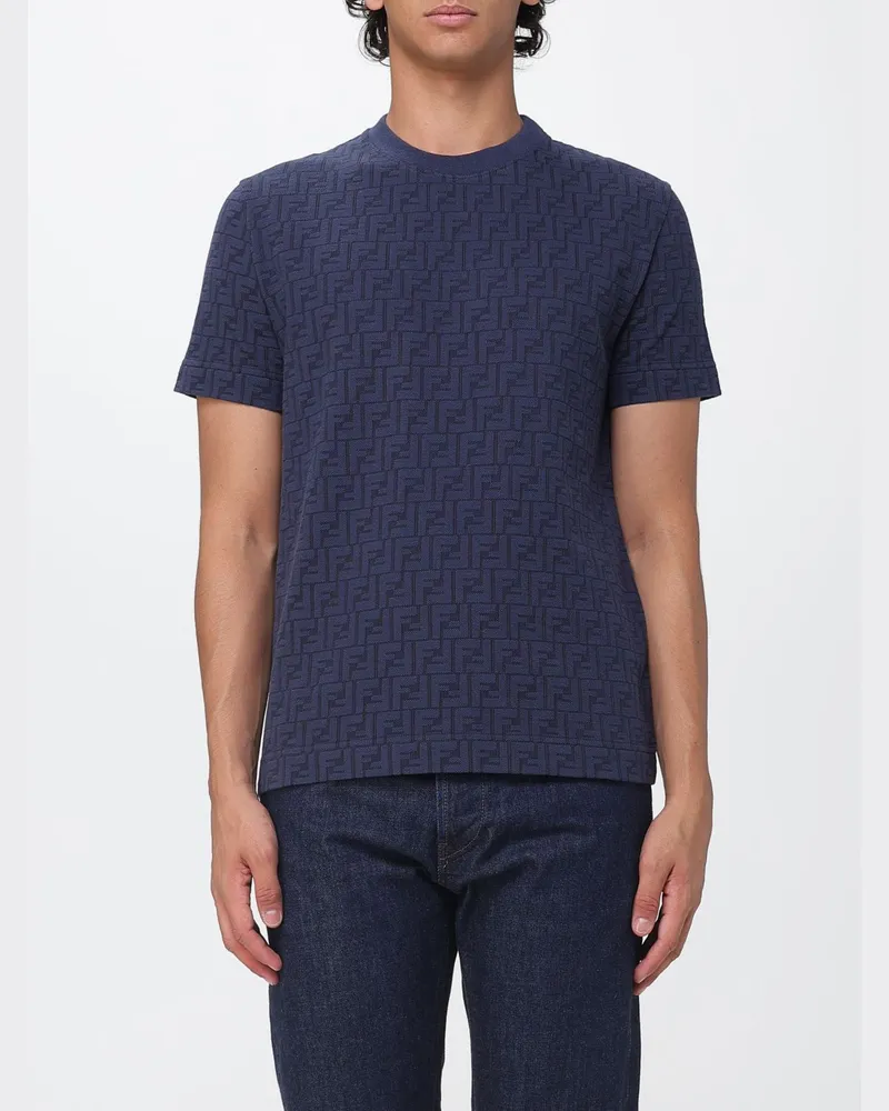 Fendi T-shirt herren Blau