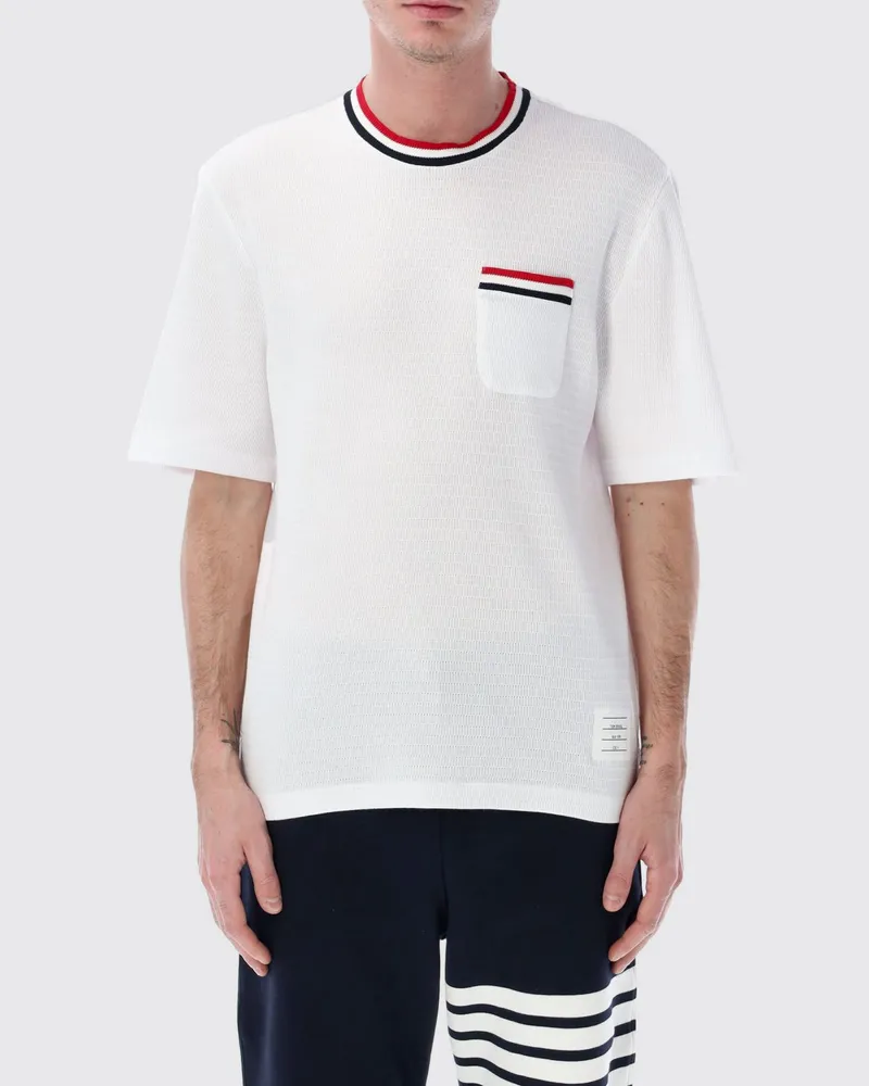 Thom Browne T-shirt herren Weiß