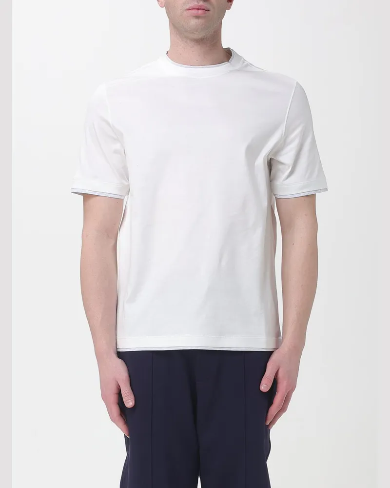 Brunello Cucinelli T-shirt herren Beige