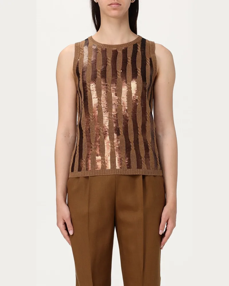 Max Mara Pullover damen Tabak