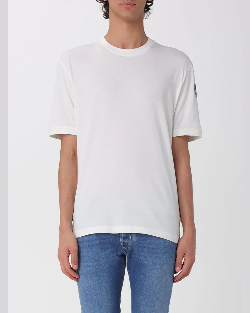 Blauer T-shirt herren Weiß