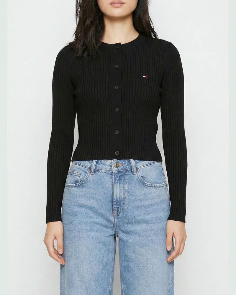 Tommy Hilfiger Strickjacke damen Schwarz