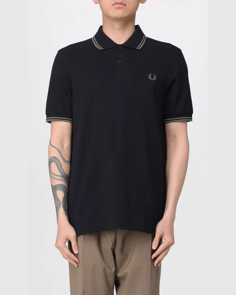 Fred Perry T-shirt herren Schwarz