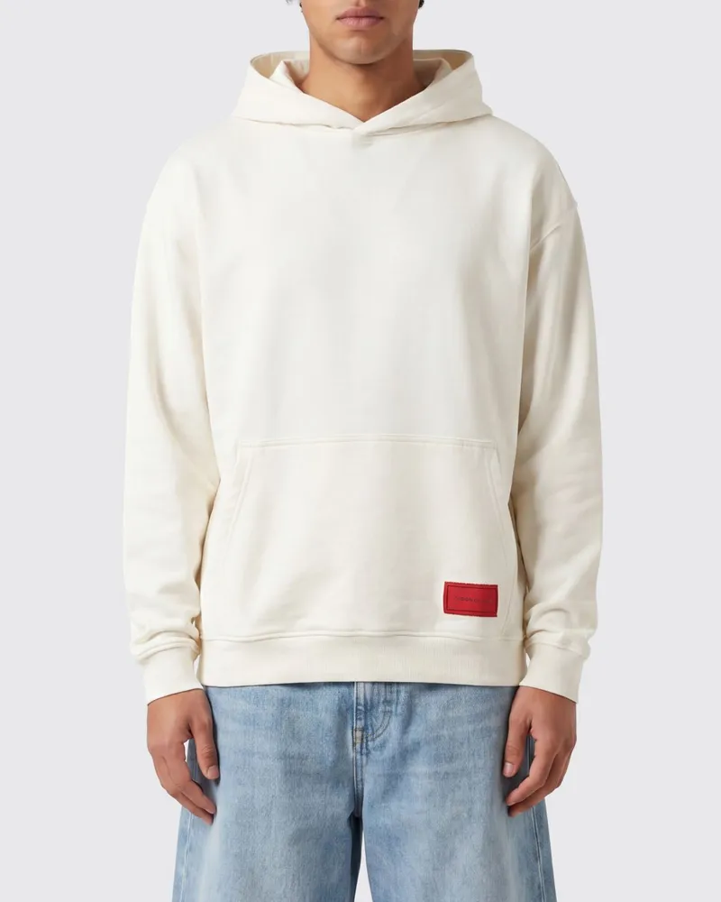 Vision Of Super Hoodie aus Baumwolle mit Herz-Print und Tasche Weiß