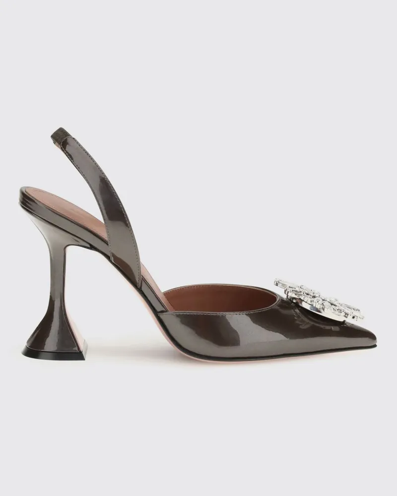 Amina Muaddi Schuhe damen Kaffee