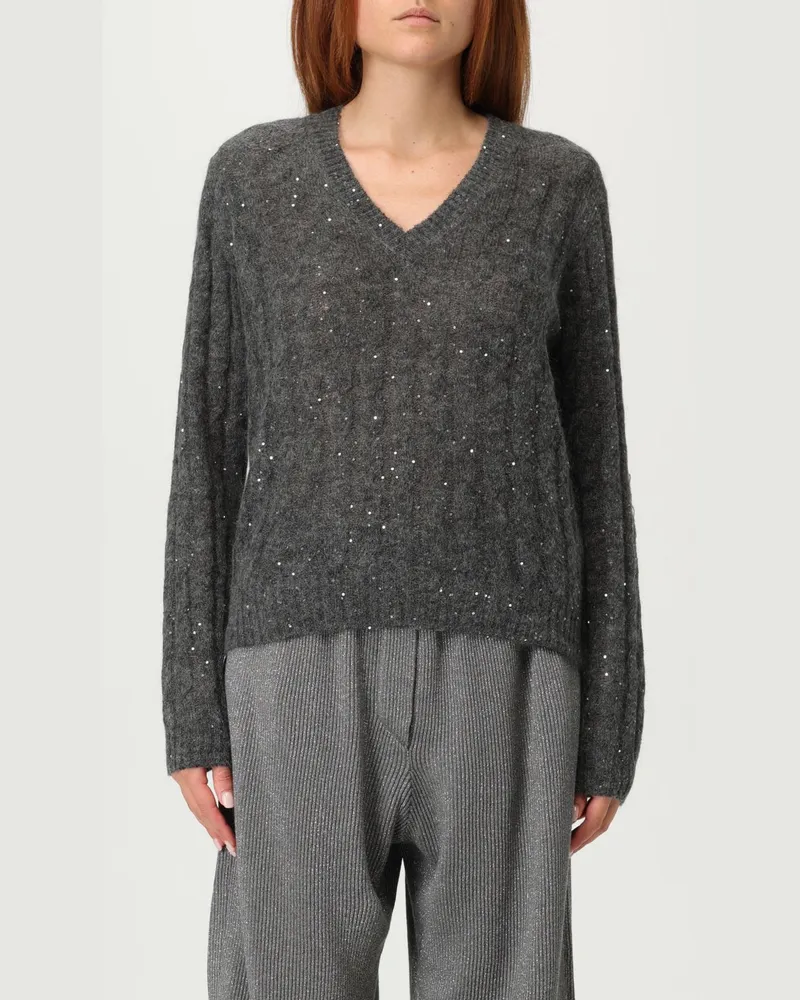 Brunello Cucinelli Pullover damen Grau