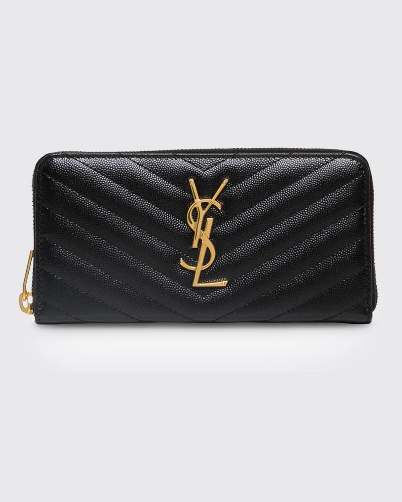 Saint Laurent Geldbörse damen Schwarz