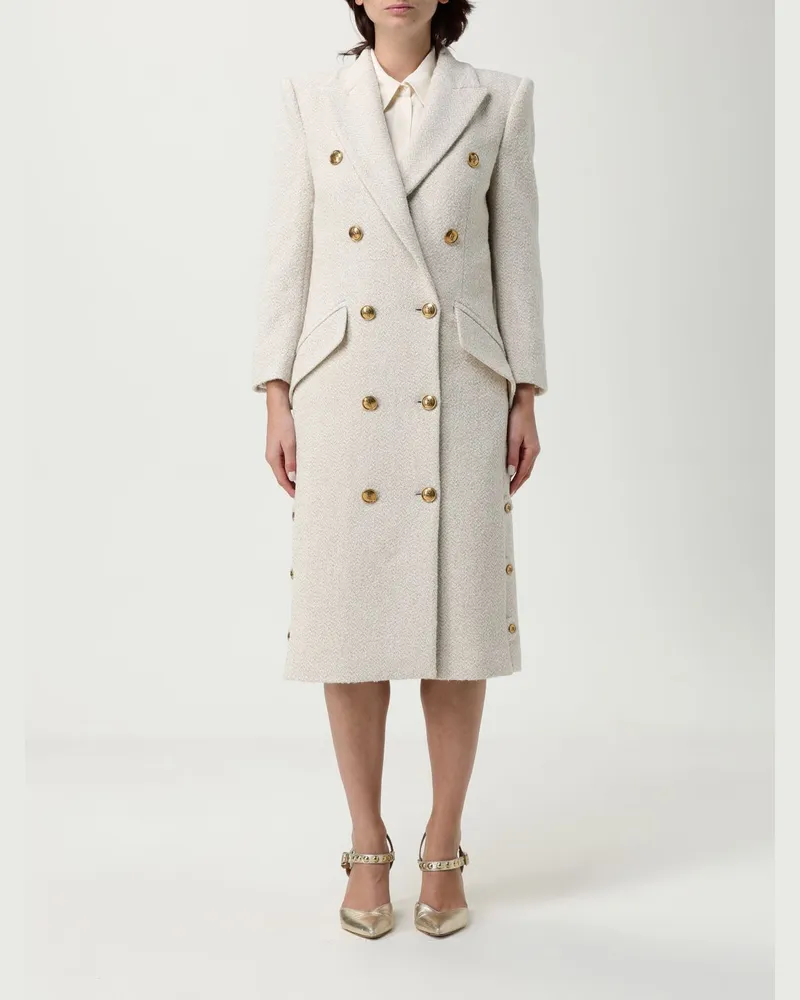 Elisabetta Franchi Mantel damen Weiß