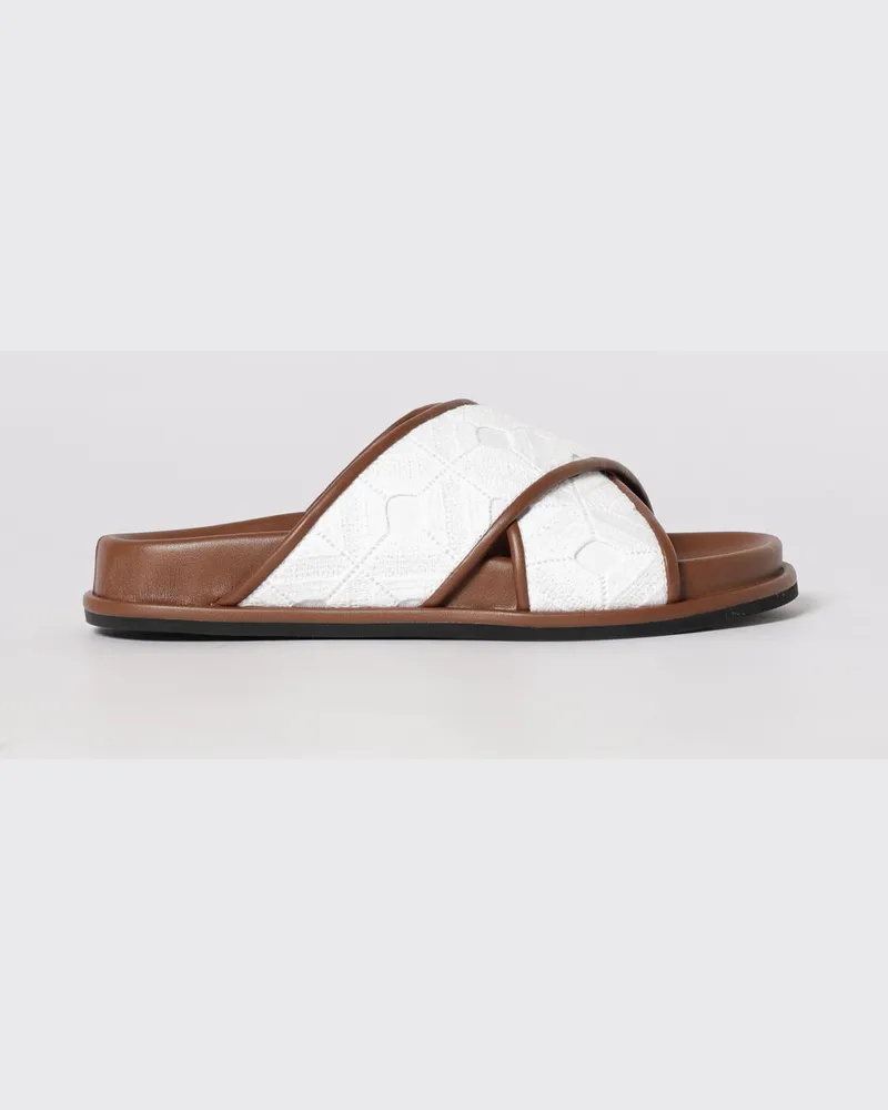 Max Mara Sandalen mit absatz damen Weiß