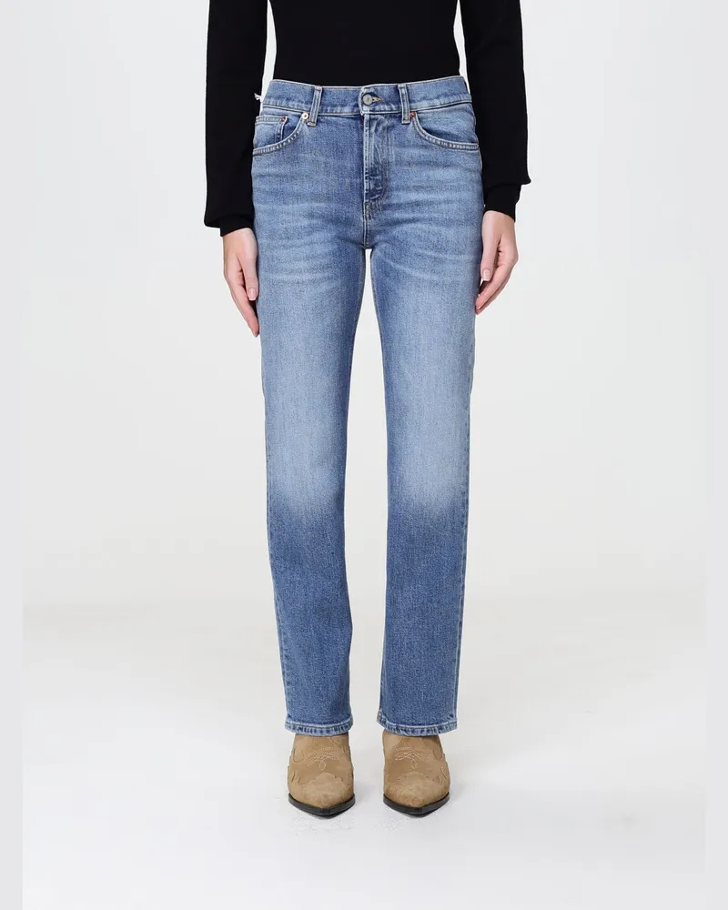 Dondup Mid-Rise Skinny Jeans aus Baumwolldenim Blau