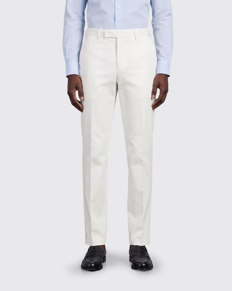 PT TORINO Slim Fit Chinohose aus Stretch-Baumwolle Weiß