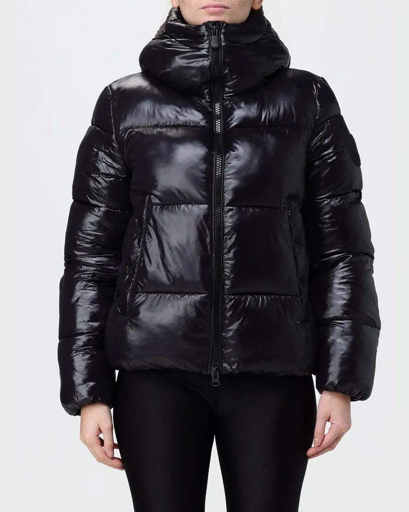Save The Duck Daunenjacke Biddy von mit Kapuze, hohem Kragen und ThermoPlume®-Wattierung Schwarz