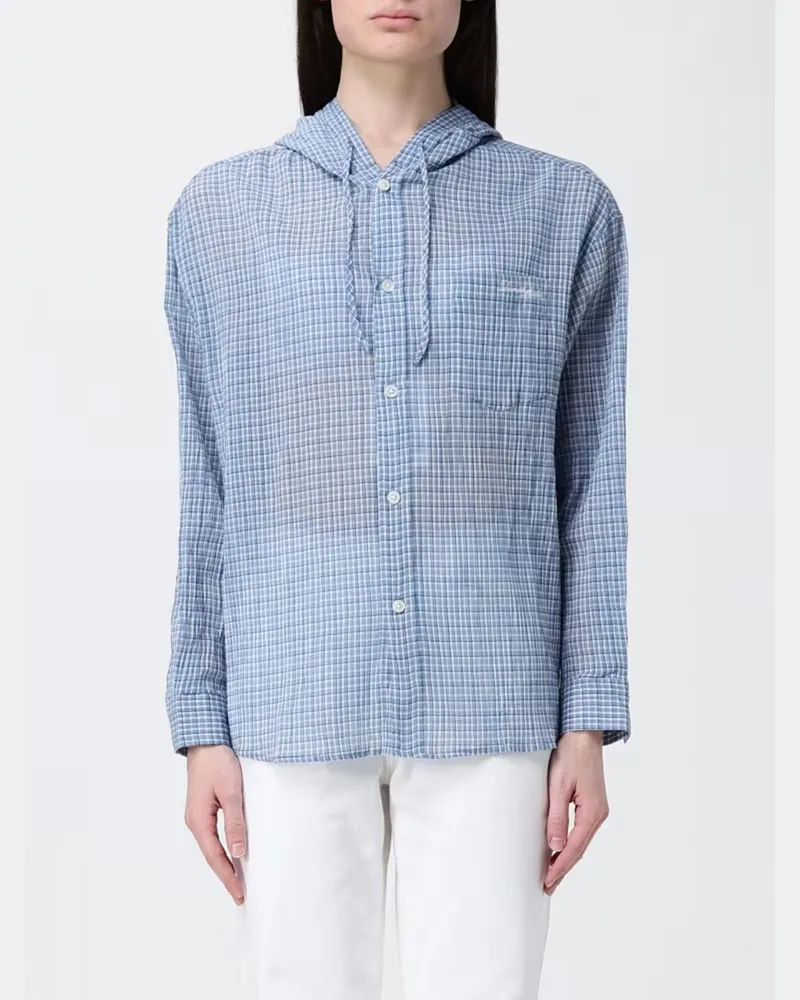 Dunst Hemdbluse damen Blau