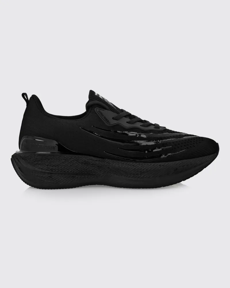 Philipp Plein Iron Tiger Polyester-Sneakers Schwarz