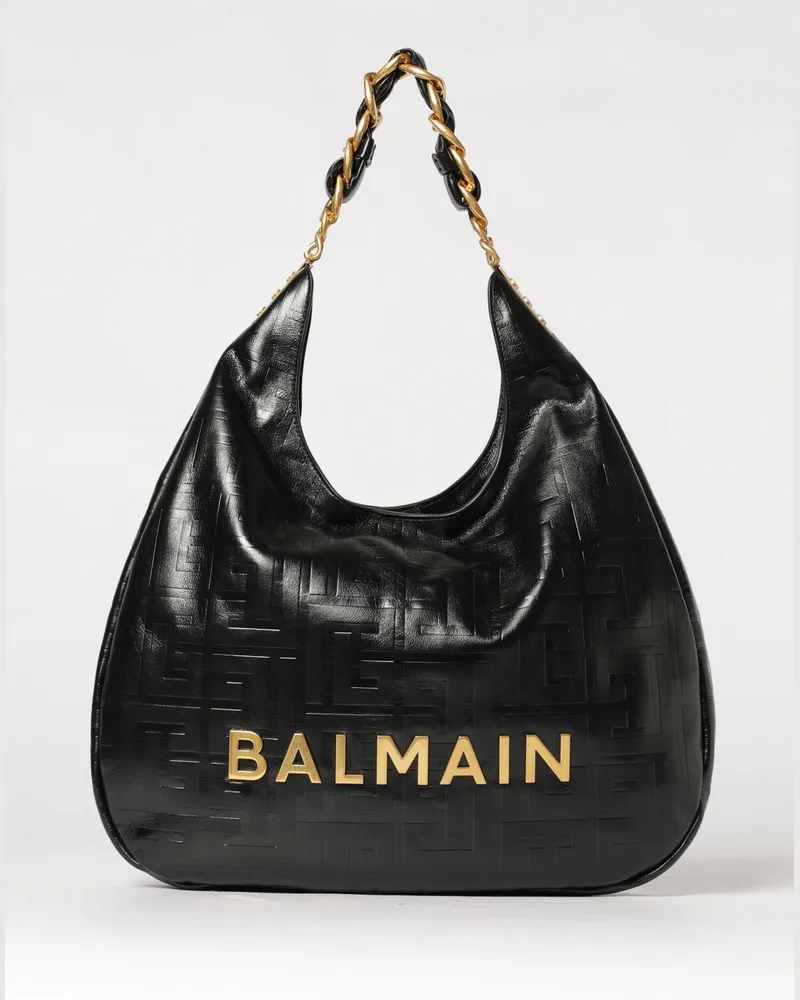 Balmain Schultertasche damen Schwarz