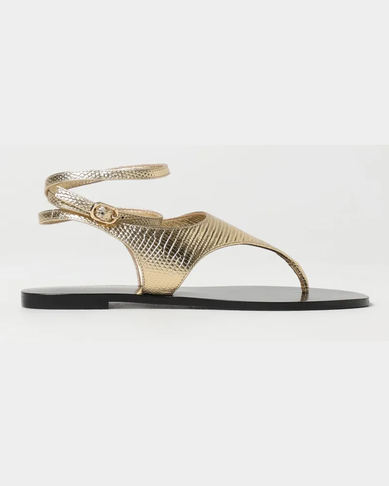 Twin-Set Flache sandalen damen Gold