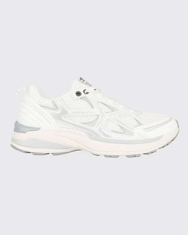 Fessura City 01 Mesh- und Gummi-Sneakers Weiß