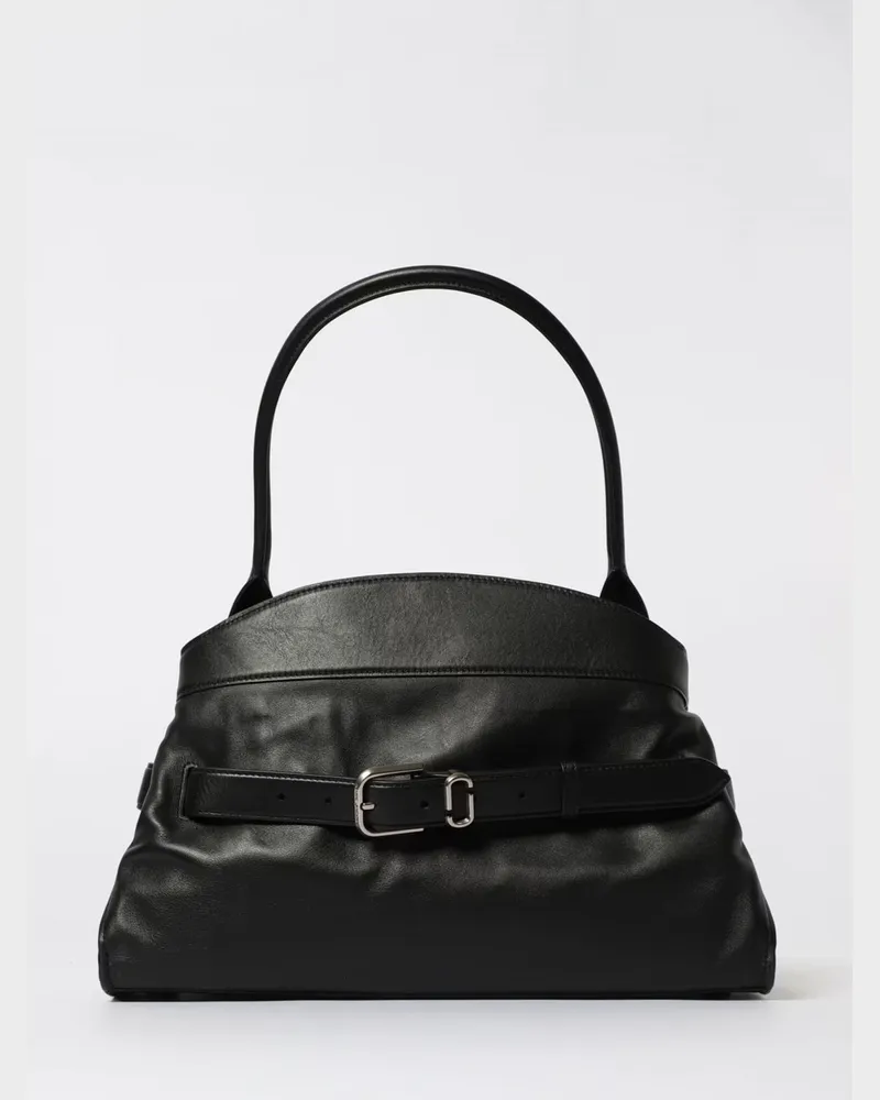 Marc Jacobs The Dakota Schultertasche aus Leder mit Double J-Logo Schwarz