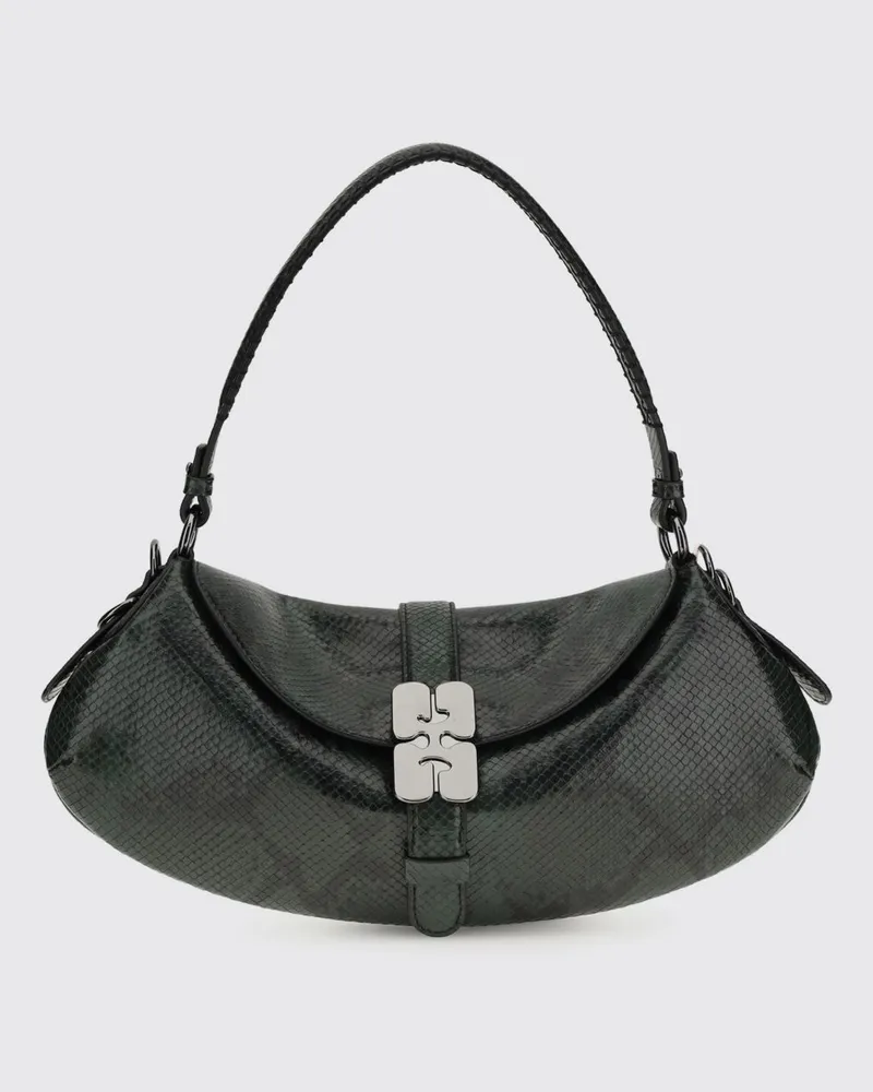 Ganni Schultertasche damen Grün