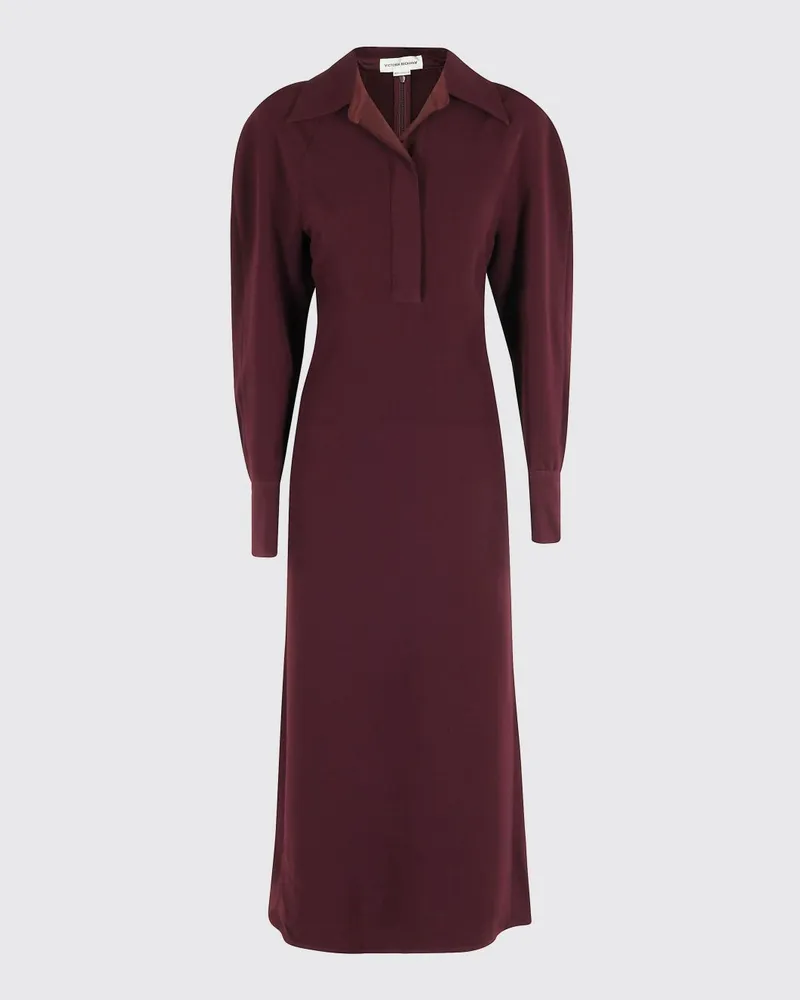 Victoria Beckham Kleid damen Weinrot