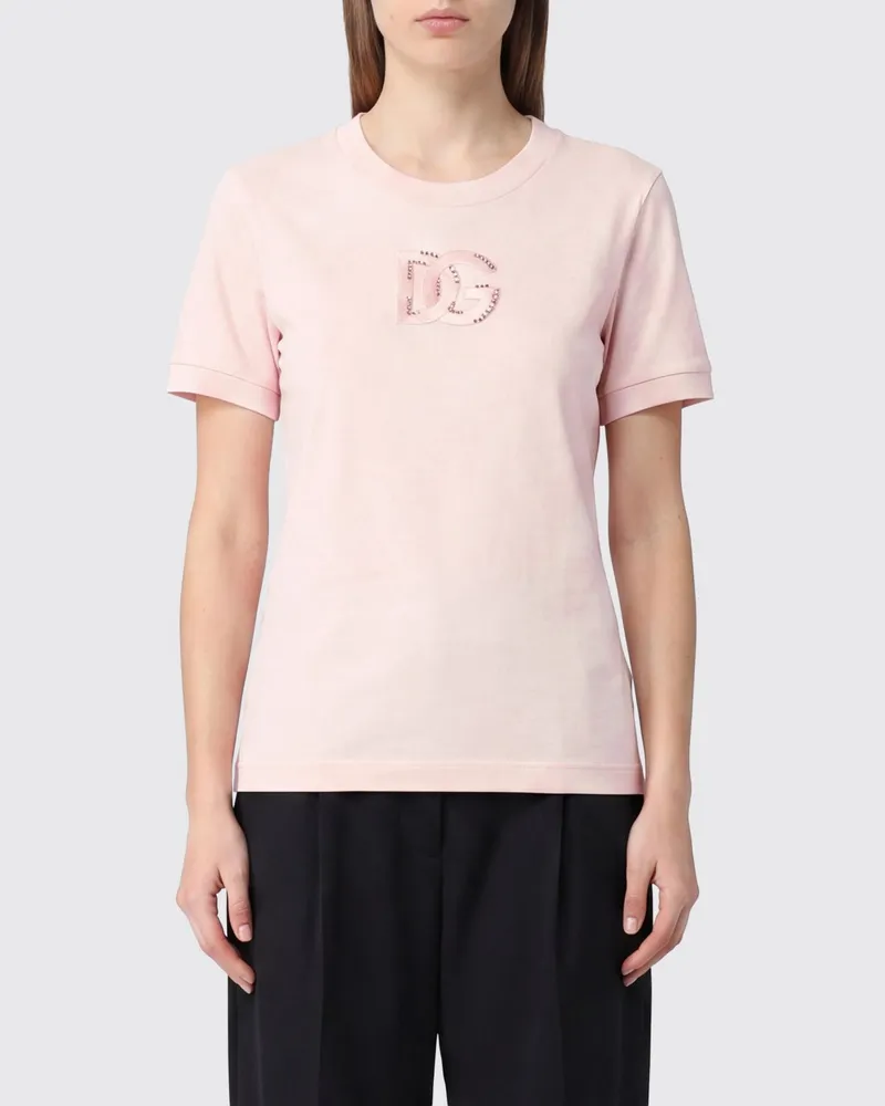 Dolce & Gabbana DOLCE  GABBANA T-Shirts aus Baumwolle DG Dolce & Gabbana Pink