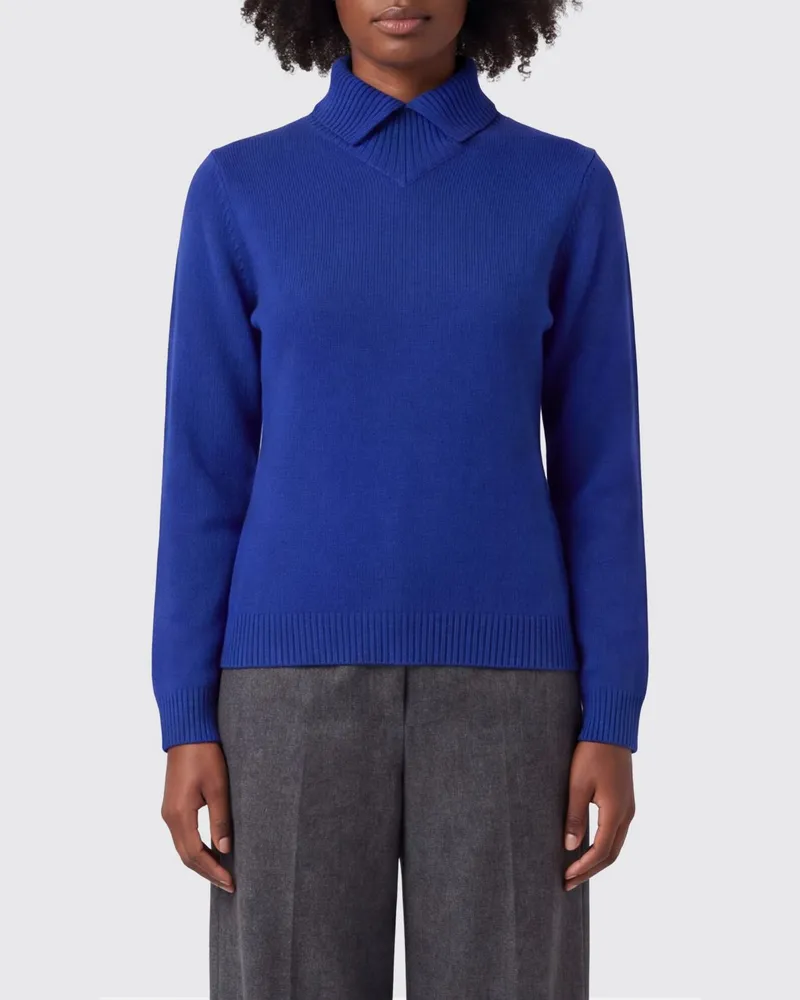 Jil Sander Gerippter Rollkragenpullover aus reiner Wolle mit Rippbündchen Violett