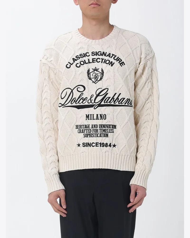 Dolce & Gabbana Pullover herren Dolce & Gabbana Beige