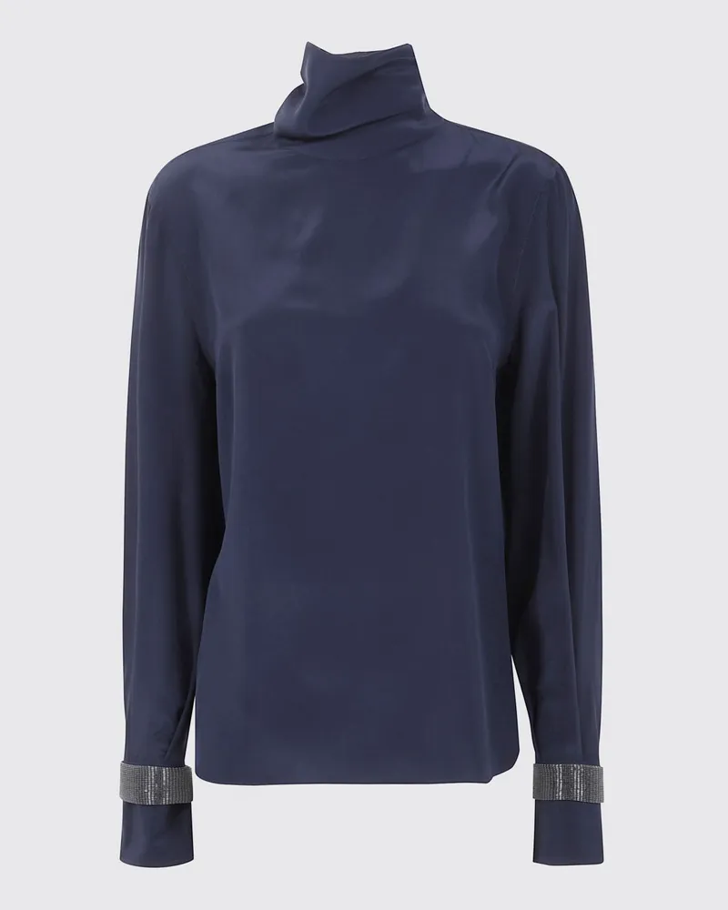 Brunello Cucinelli Top damen Blau