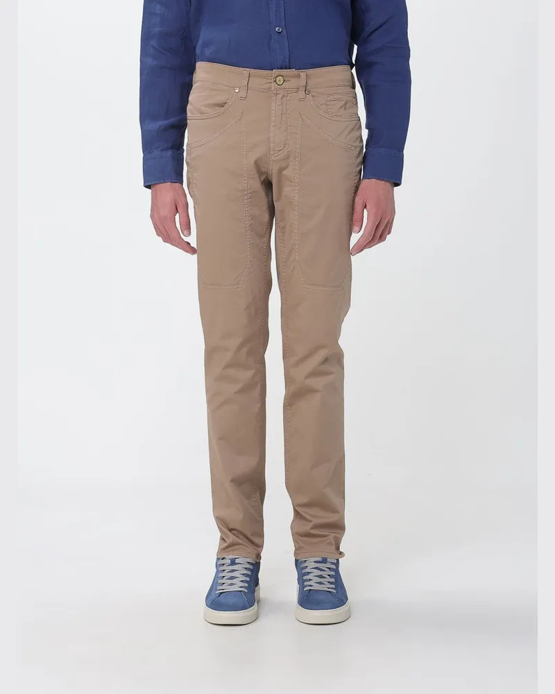 Jeckerson John Slim Fit Stretch-Baumwollhose Sand
