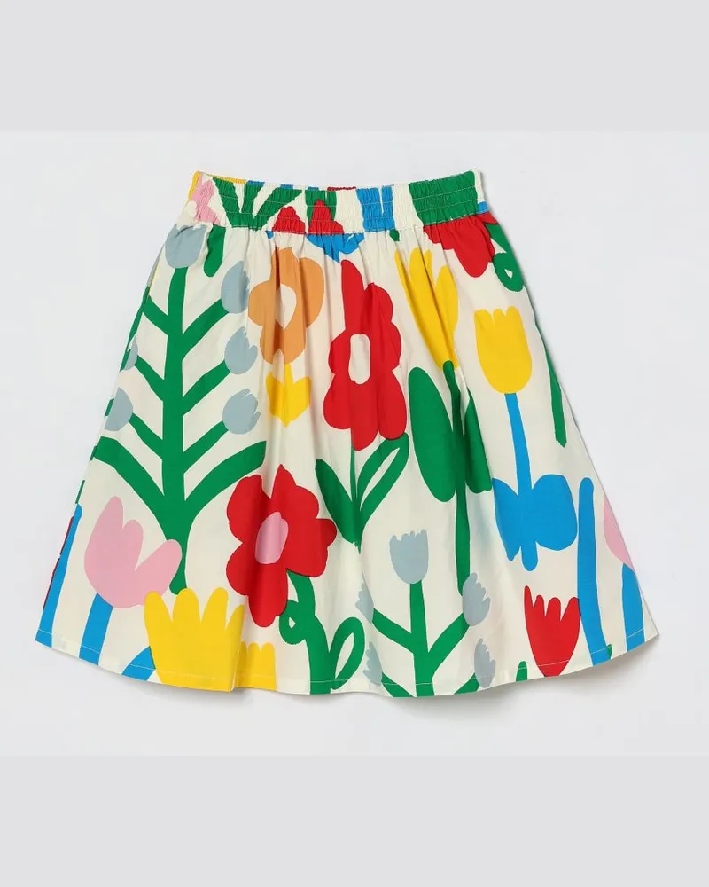 Stella McCartney Kids Bedruckter Baumwollrock Ivory