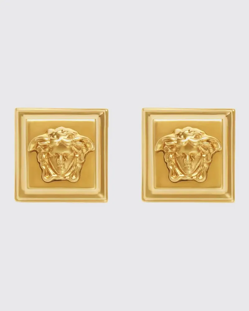 Versace Ohrstecker aus Messing mit geprägtem Medusa-Logo Stahl