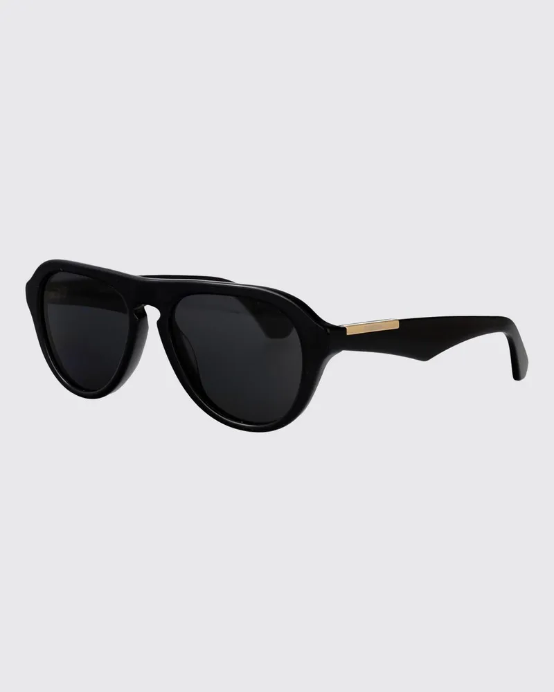 Burberry Piloten-Sonnenbrille aus Acetat mit abgerundeter Form und Logo Grau