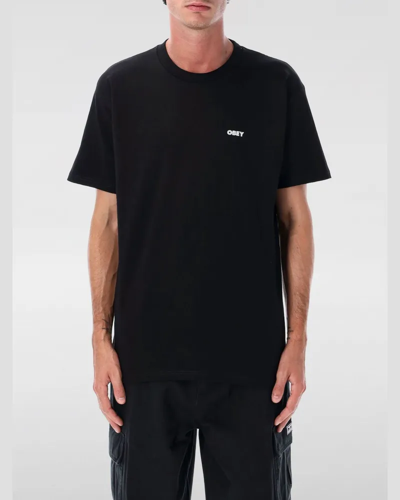 Obey T-shirt herren Schwarz