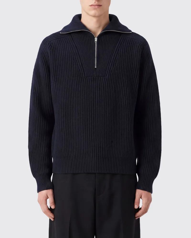 Jil Sander Relaxed-Fit Rollkragenpullover von aus Wolle mit überschnittenen Schultern Navy