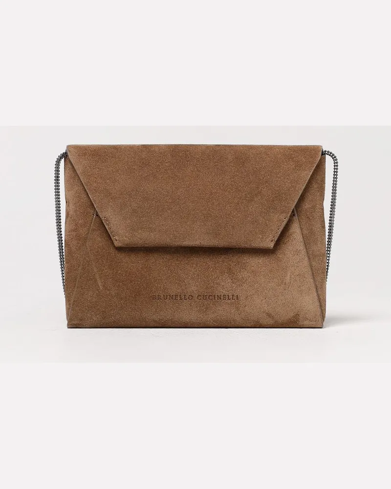Brunello Cucinelli Schultertasche damen Beige