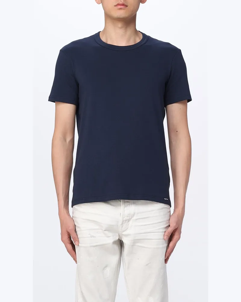 Tom Ford T-shirt herren Blau