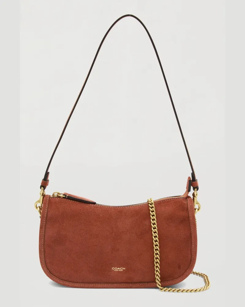 Coach Schultertasche damen Mud