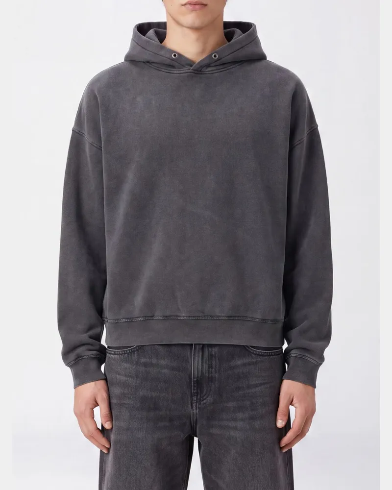 Sunflower Kapuzenpullover aus Baumwolle in Relaxed-Fit mit überschnittenen Schultern Grau