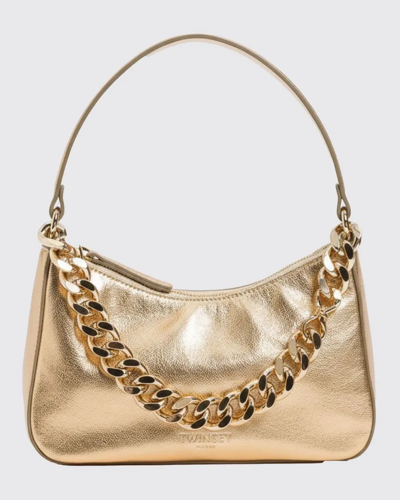 Twin-Set Schultertasche damen Gold