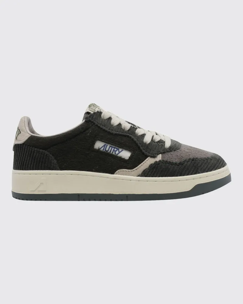 AUTRY Medalist Low Sneaker aus glattem Kalbsleder mit perforierter Spitze Schwarz