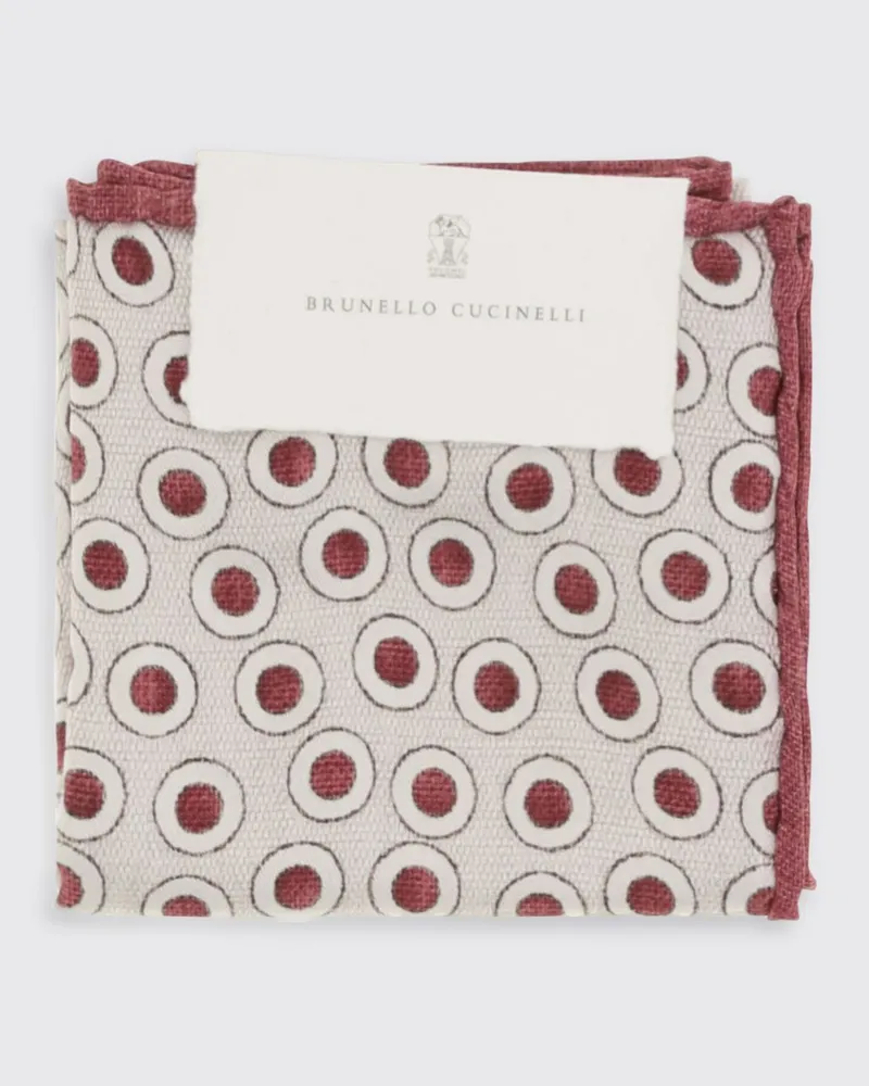 Brunello Cucinelli Schal herren Cherry