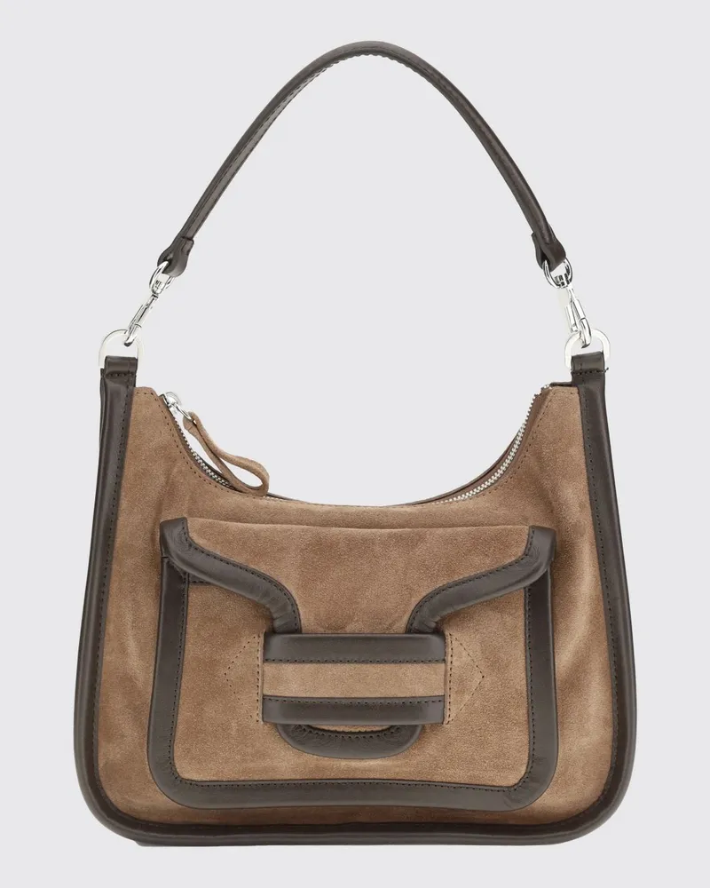 Pierre Hardy Alpha Day Tasche von aus genarbtem Leder Braun